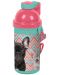 Детска бутилка за вода Paso Dog&Cat - 500 ml, розово-синя - 1t