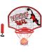 Детски комплект GT - Баскетболно табло за стена с топка и помпа, червено - 1t