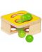 Детска дървена игра Goki - С чук и топчета - 2t