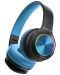 Детски слушалки PowerLocus - PLED, безжични, черни/сини - 2t
