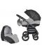 Детска количка 2 в 1 Baby Merc - Zipy, черно и сиво - 1t