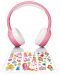 Детски слушалки с микрофон Lenco - HPB-110PK, безжични, розови - 1t