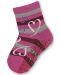 Детски чорапи със силиконова подметка Sterntaler - Със сърчица, 25/26, 3-4 години - 2t