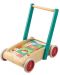 Детски дървен уолкър Tender Leaf Toys - С цветни блокчета - 1t