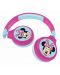 Детски слушалки Lexibook - Minnie HPBT010MN, безжични, розови - 1t