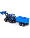 Детска играчка Polesie Progress - Инерционен трактор с ремарке и гребло - 4t