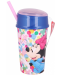 Детска чаша с капак и сламка Stor - Minnie Mouse, 400 ml - 2t