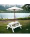 Детска дървена маса за пикник с чадър Ginger Home - 5t