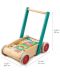 Детски дървен уолкър Tender Leaf Toys - С цветни блокчета - 8t