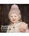 Детска зимна шапка с помпон KeaBabies - 6-36 месеца, розова, 2 броя - 2t