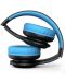 Детски слушалки PowerLocus - PLED, безжични, черни/сини - 6t