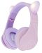 Детски слушалки PowerLocus - P2, Ears, безжични, розови/лилави - 1t