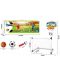 Детски комплект 2 в 1 Raya Toys - Баскетболен кош и футболна врата с топки - 2t