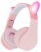 Детски слушалки PowerLocus - P1 Ears, безжични, розови - 1t