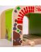 Детски дървен комплект Bigjigs - Двоен железопътен тунел - 3t