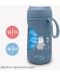 Детски термос със сламка Nuvita - 500 ml, Powder Blue - 3t