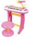 Детско пиано със стол и микрофон Baoli Melody. 31 клавиша. розово - 1t