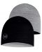 Детска шапка BUFF - Lightweight Merino Reversible hat, сива/черна - 1t