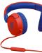 Детски слушалки с микрофон JBL - JR310, червени - 3t