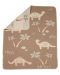 Детско одеяло David Fussenegger - Juwel, Динозаври, 70 х 90 cm, бежово - 2t