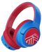 Детски слушалки с микрофон PowerLocus - Bobo, безжични, сини/червени - 1t
