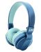 Детски слушалки PowerLocus - Louise&Mann 3, безжични, сини - 1t