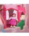 Детска дървена играчка Bigjigs - Замъкът на приказките, розов - 5t