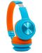 Детски слушалки PowerLocus - PLED, безжични, сини/оранжеви - 2t