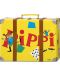 Детски куфар Pippi - Големият куфар на Пипи, жълт, 32 cm - 1t