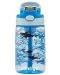 Детска бутилка Contigo Cleanable - Sharks, 420 ml, синя - 3t