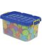 Детска низанка Bigjigs  - С цветни копчета и макари, в кутия - 2t