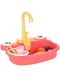 Детска кухненска мивка Ntoys - С течаща вода и аксесоари, Жаба, асортимент - 4t