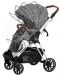 Детска количка 3в1 Zizito - Barron, тъмносива със сребриста рамка - 4t