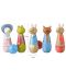 Детски дървен боулинг Orange Tree Toys Peter Rabbit - 3t