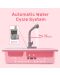 Детска кухненска мивка Raya Toys - С течаща вода и аксесоари, розова - 3t