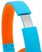 Детски слушалки PowerLocus - PLED, безжични, сини/оранжеви - 3t