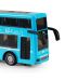 Детска играчка Rappa - Двуетажен автобус, 19 cm, син - 4t