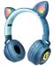 Детски слушалки PowerLocus - Buddy Ears, безжични, сини - 1t