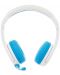 Детски слушалки BuddyPhones - School+, сини/бели - 3t
