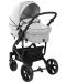 Детска количка 3 в 1 KikkaBoo Beloved - Светлосива, с кош за количка и столче за кола - 6t
