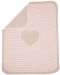 Детско одеяло David Fussenegger - Juwel, Сърце, 70 х 90 cm, розово - 2t