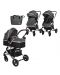 Детска количка Lorelli - Alba Premium, Steel Grey - 1t