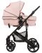 Детска количка 3 в 1 KikkaBoo Beloved - Светлорозова, с кош за количка и столче за кола - 7t