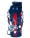 Детска бутилка за вода Paso Football - 500 ml, синьо-червена - 1t