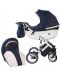 Детска количка 2 в 1 Baby Merc - Style, морско синьо и кремаво - 1t