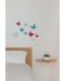 Декорация за стена Umbra - Mariposa, 9 броя пеперуди, многоцветна - 5t