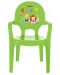 Детски стол Pilsan - Зелен, с букви - 1t