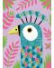 Комплект за рисуване с пясък и брокат Djeco - Блестящи птици - 6t