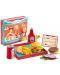 Детски комплект от дърво за игра Djeco – Fast food, Рики и Дейзи - 1t
