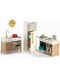 Дървено обзавеждане за куклена къща Color house Djeco – Кухня - 1t